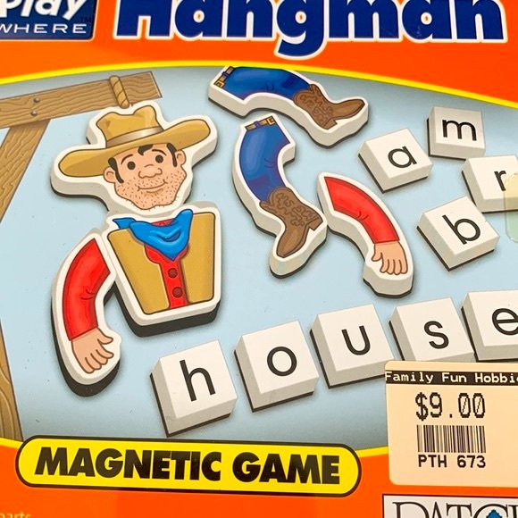 Take *N* Play Anywhere NIB Hangman Game Ages 5+ Sealed Metal Case 2 Players - Picture 5 of 15